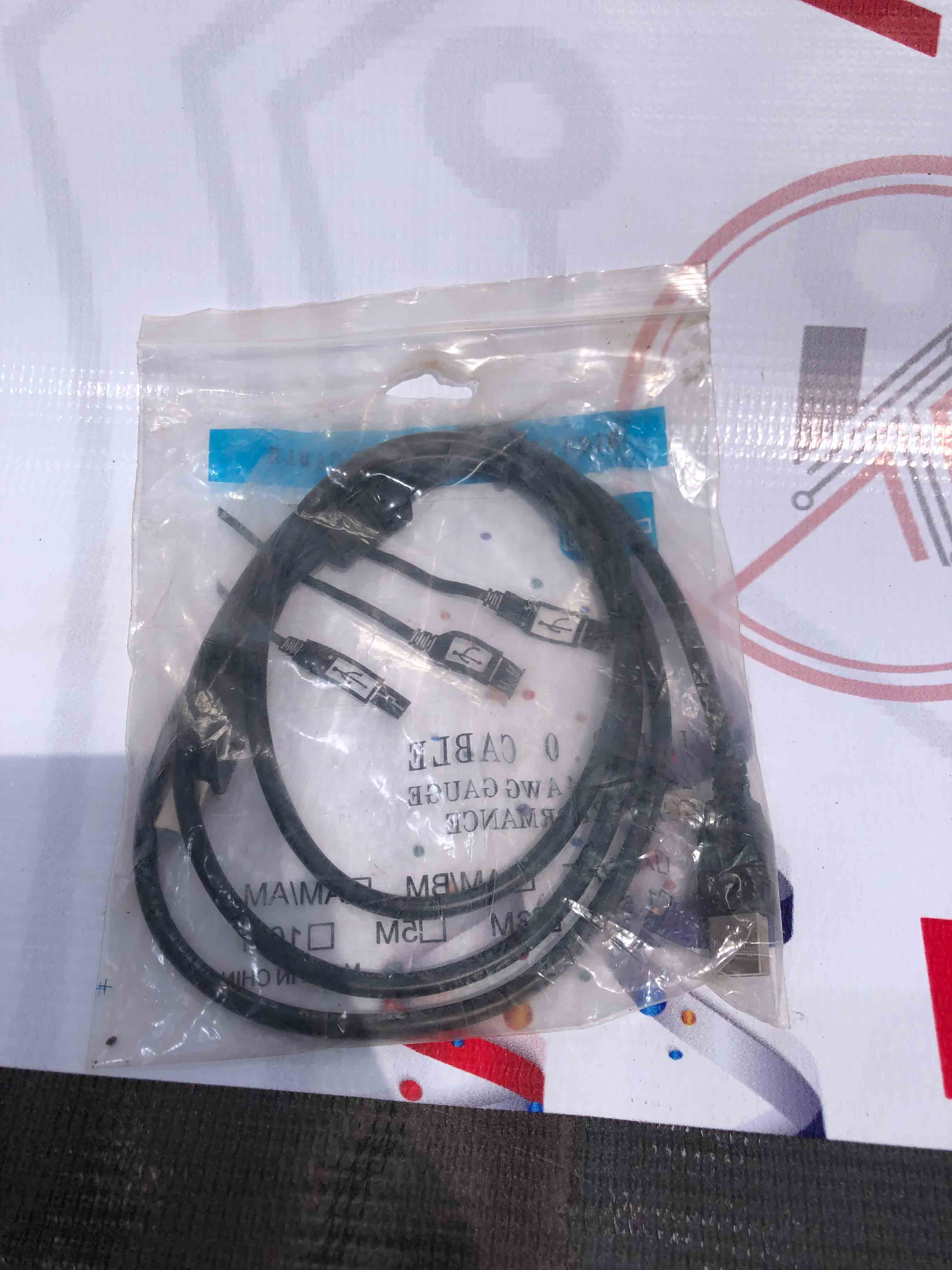USB Printer Cable, USB A Male to USB B Male Cable for Printer, Scanner, Copier & Office Devices