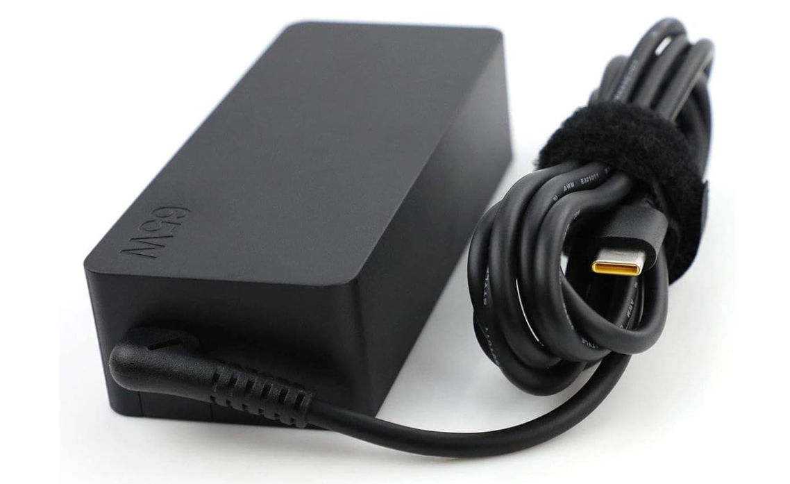 Lenovo Original 65W USB-C AC Power Adapter Charger for ThinkPad, IdeaPad, Yoga & USB-C Laptops