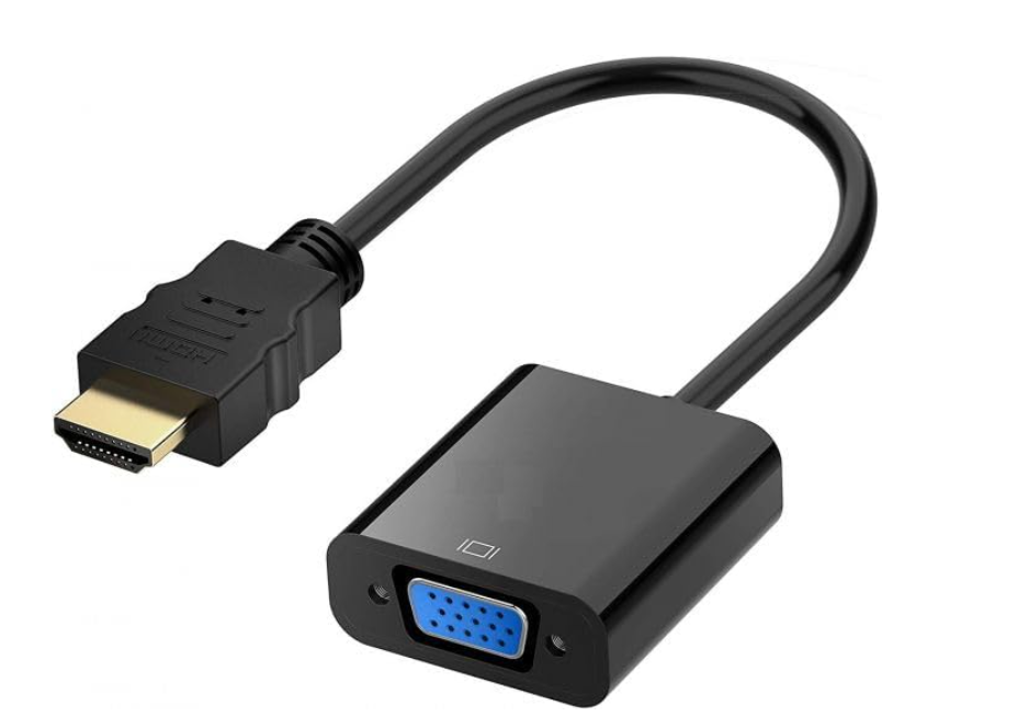HDMI to VGA Adapter Converter – HDMI Male to VGA Female Video Adapter for Laptop, Desktop PC, Monitor, Projector & HDTV (Black)