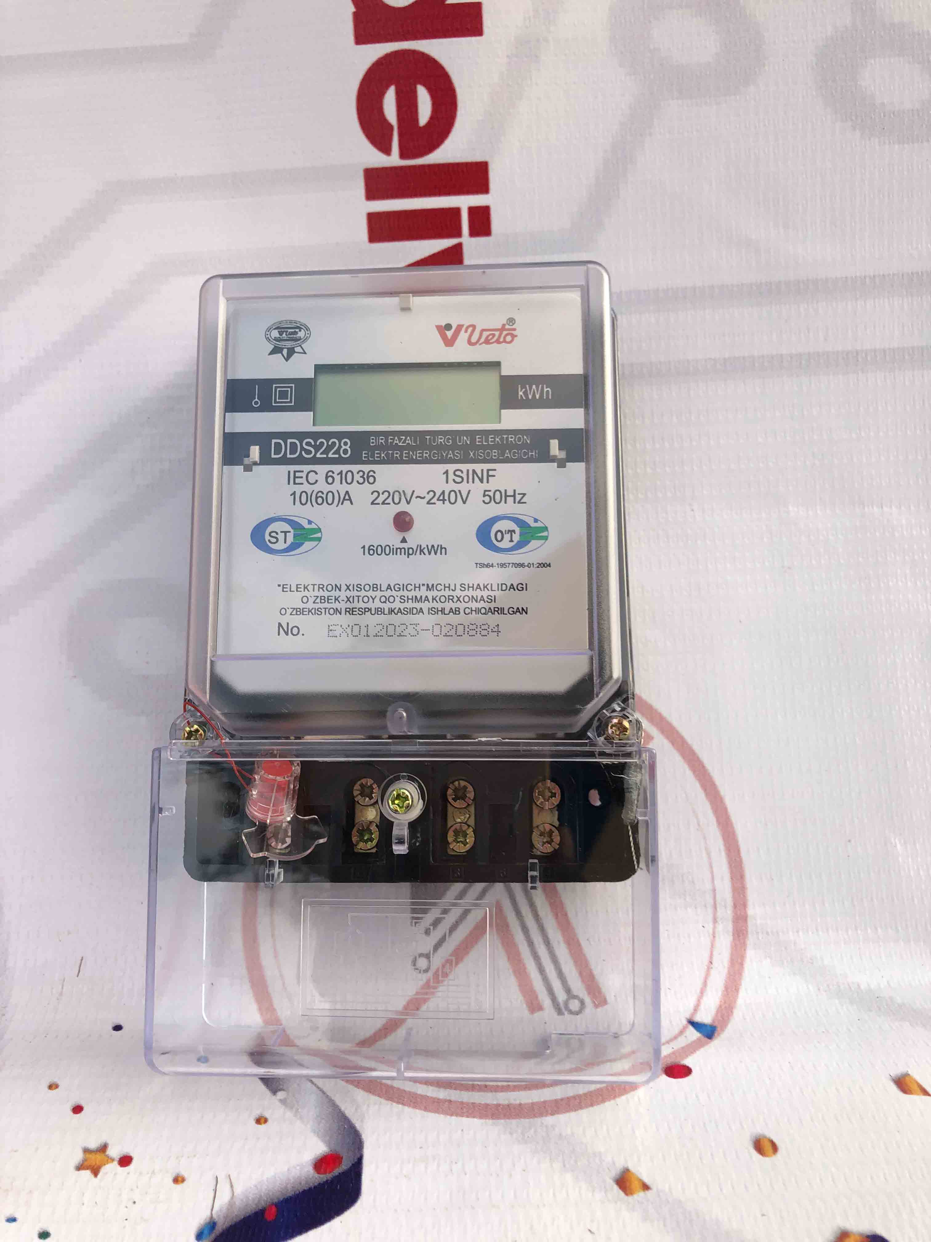 VETO Electric kWh Submeter Single Phase Digital Energy Meter Electricity Usage Monitor for Home, Office & Industrial Applications