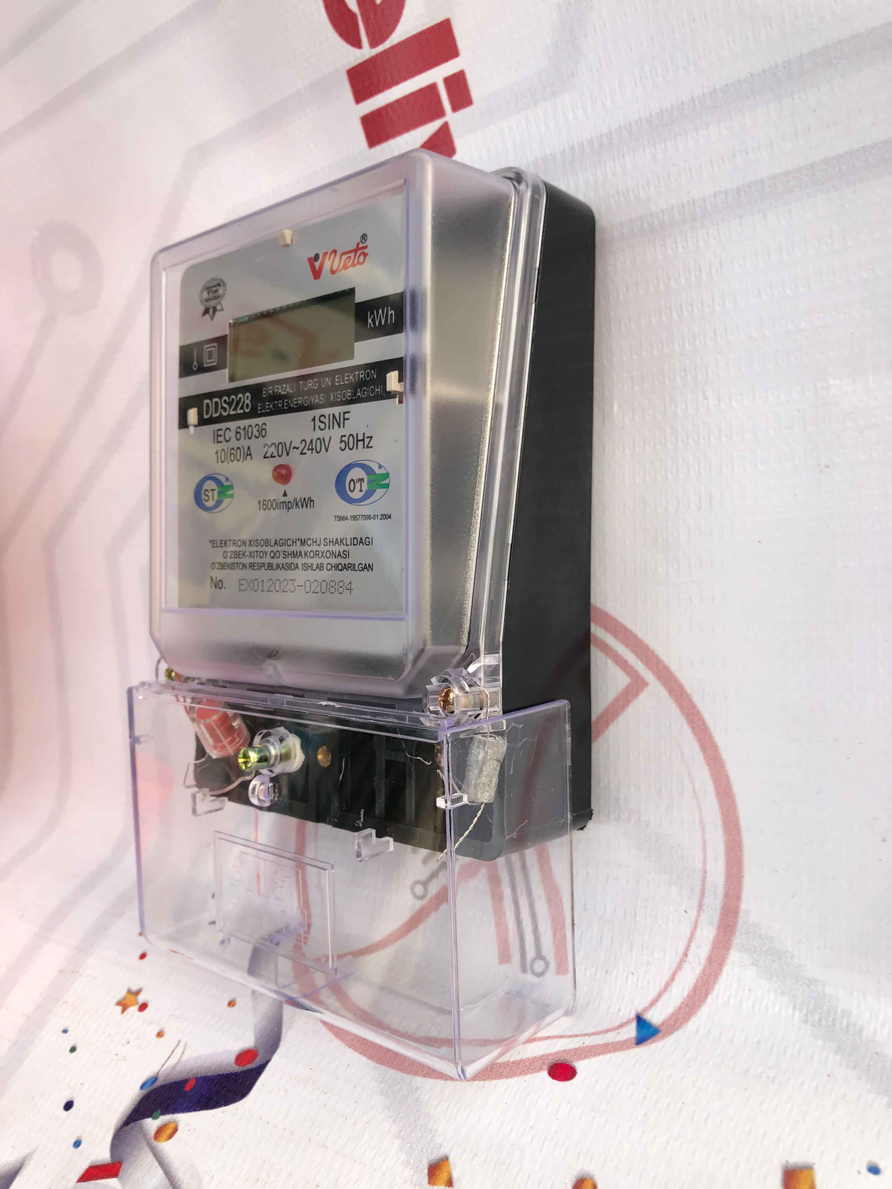 VETO Electric kWh Submeter Single Phase Digital Energy Meter Electricity Usage Monitor for Home, Office & Industrial Applications