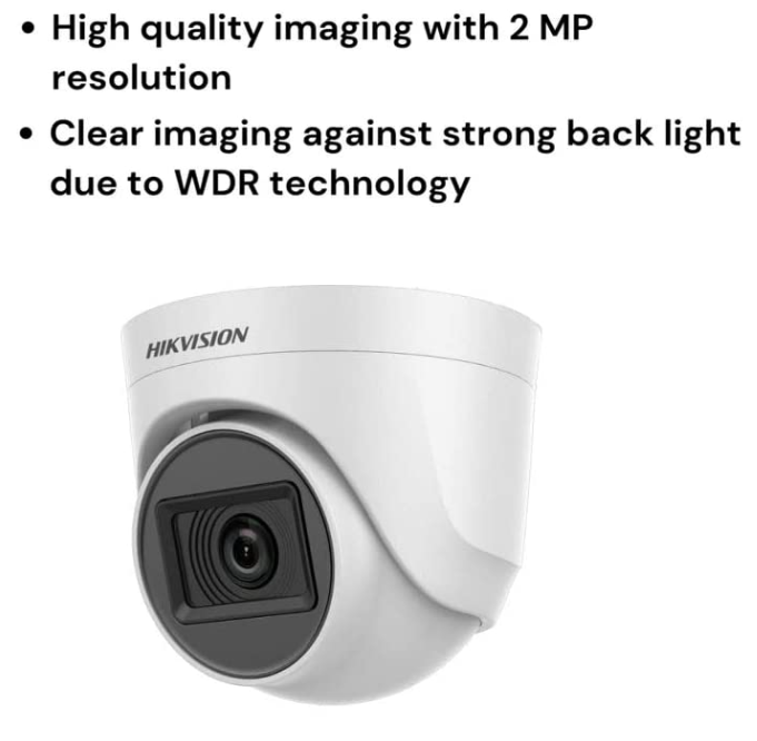 HIKVISION 2MP Outdoor Bullet/dome Wired CCTV 1080p Camera