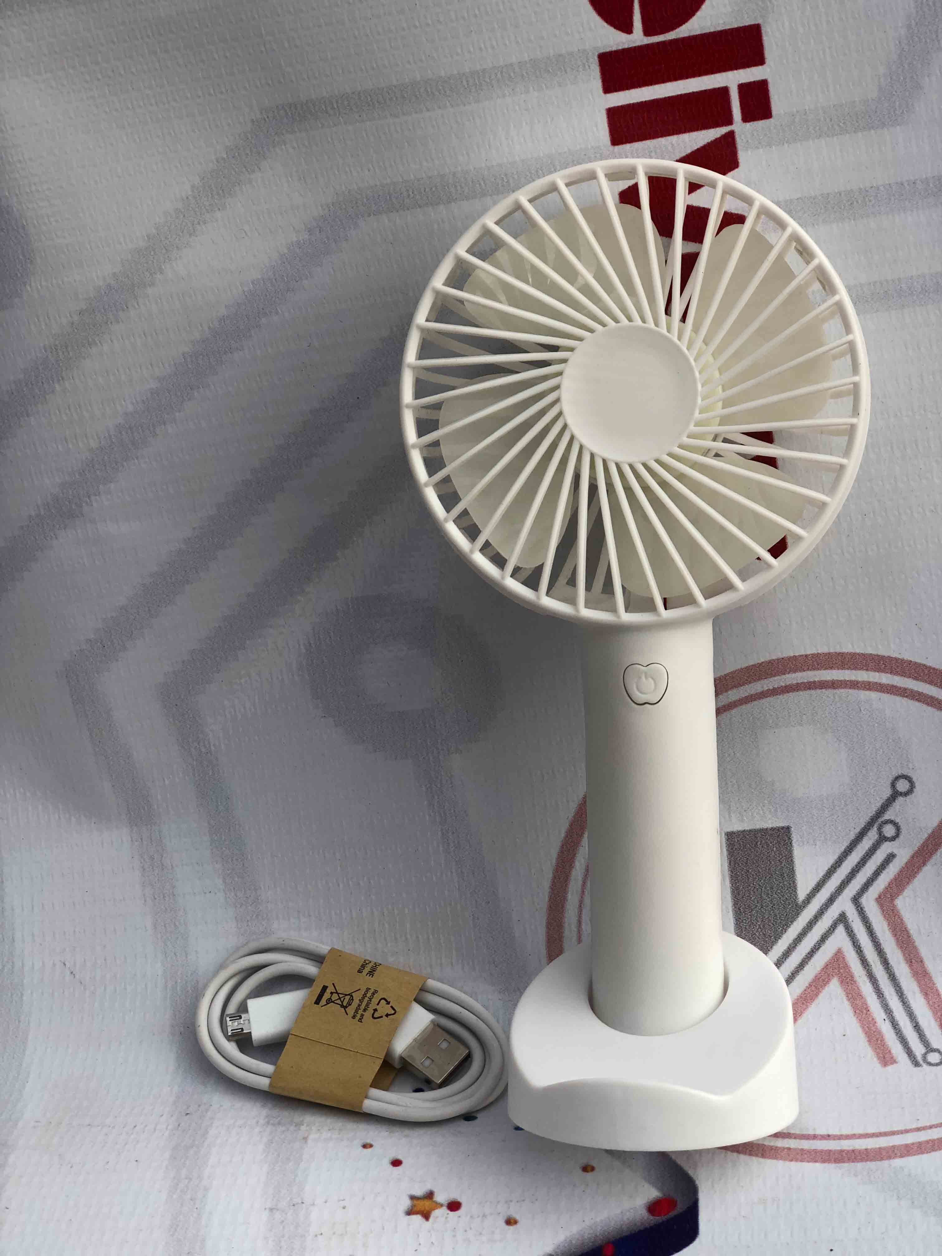 Mini Hand Fan Portable Rechargeable USB Fan, Compact Personal Cooling Fan for Home, Office & Travel