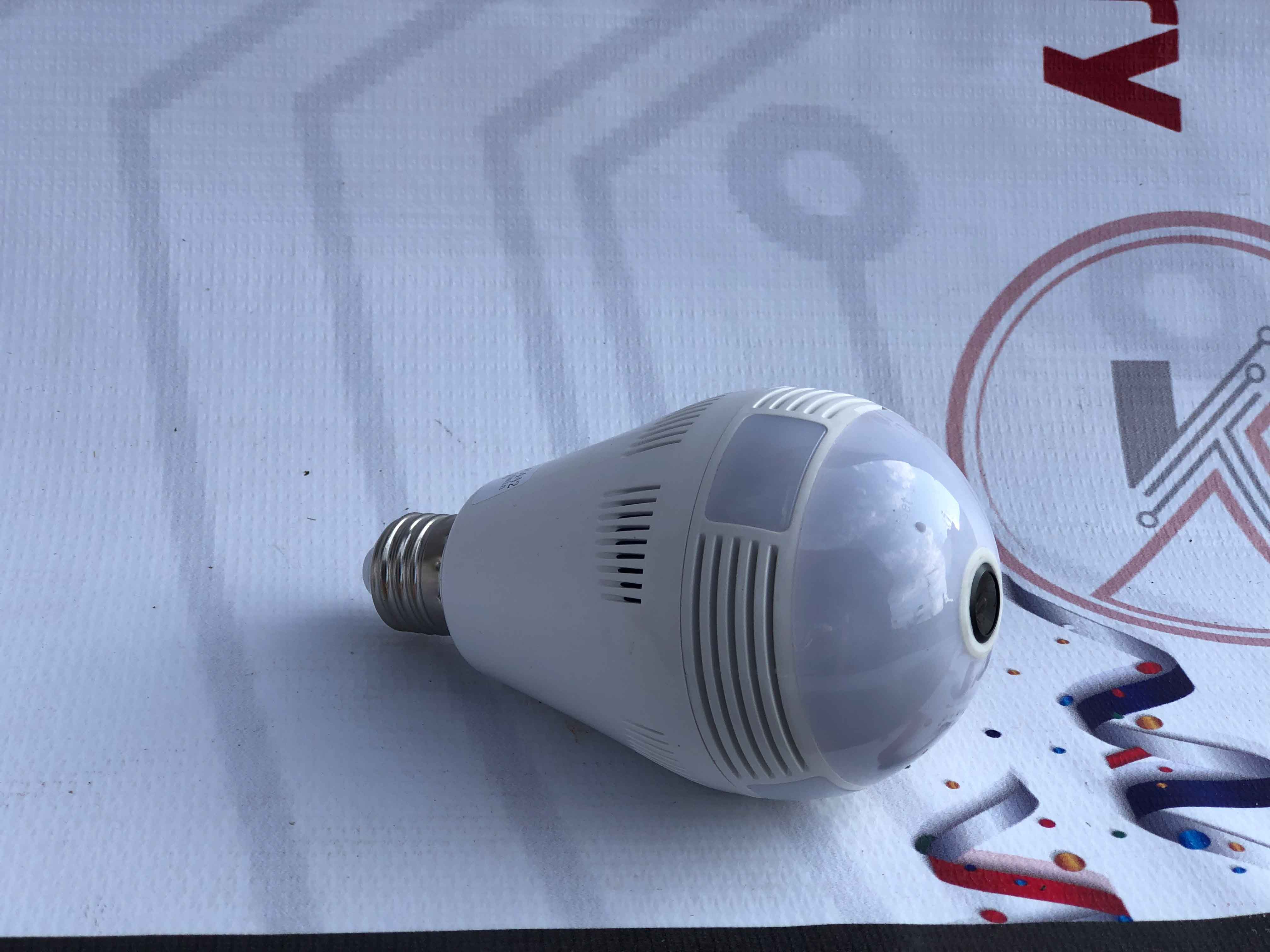 MP Indoor WiFi Light Bulb Camera for Home Security with 360° View | Smart LED Wireless Light Socket Bulb | Motion Detection & Mobile App V380 Pro (Bulb Camera)
