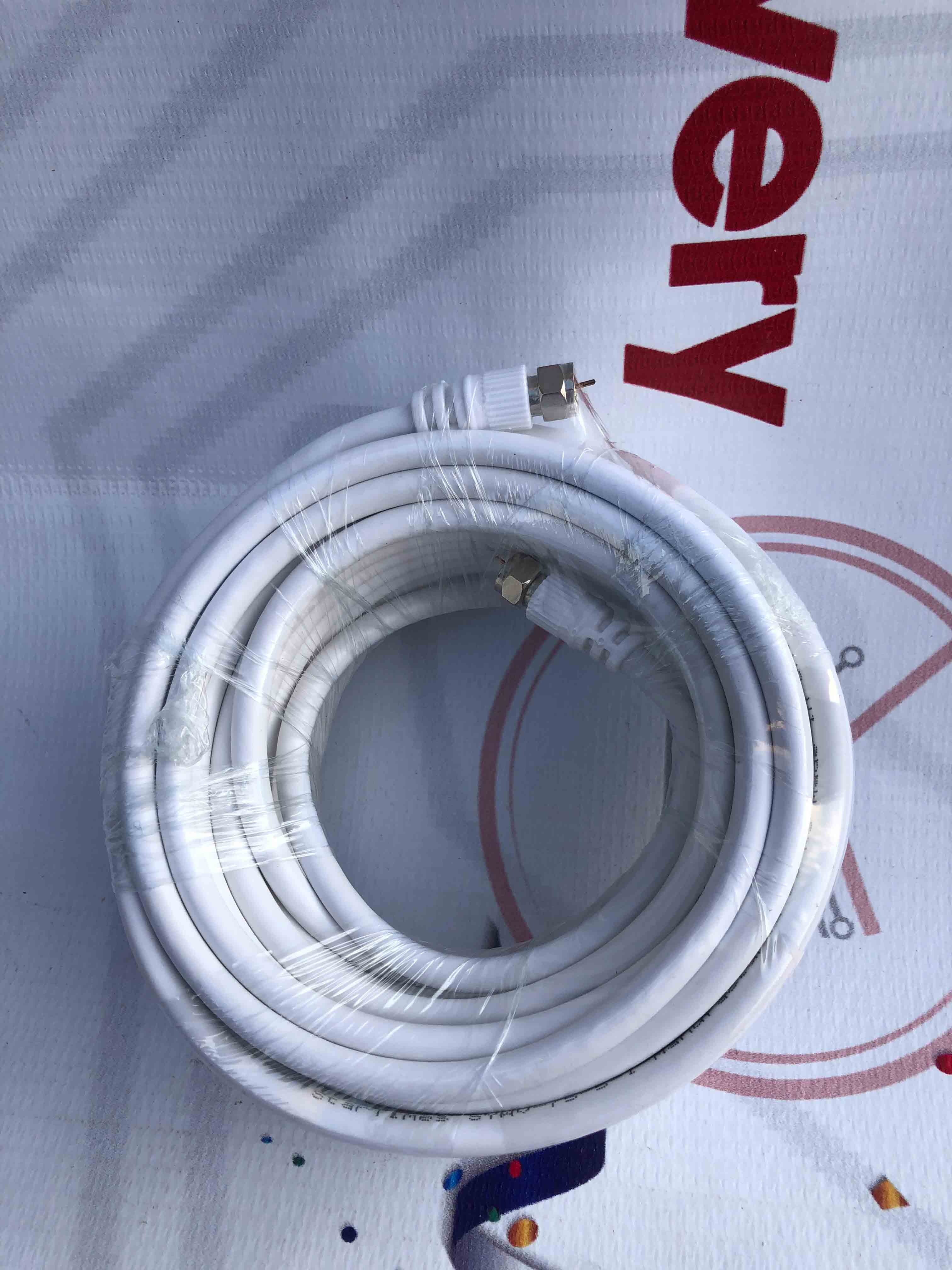 RG6 Coaxial Cable – Dual Shielded Coax Cable for TV, Satellite, HDTV Antenna, Internet, Cable TV (CATV), CCTV & Audio/Video (Price Depends on Length)