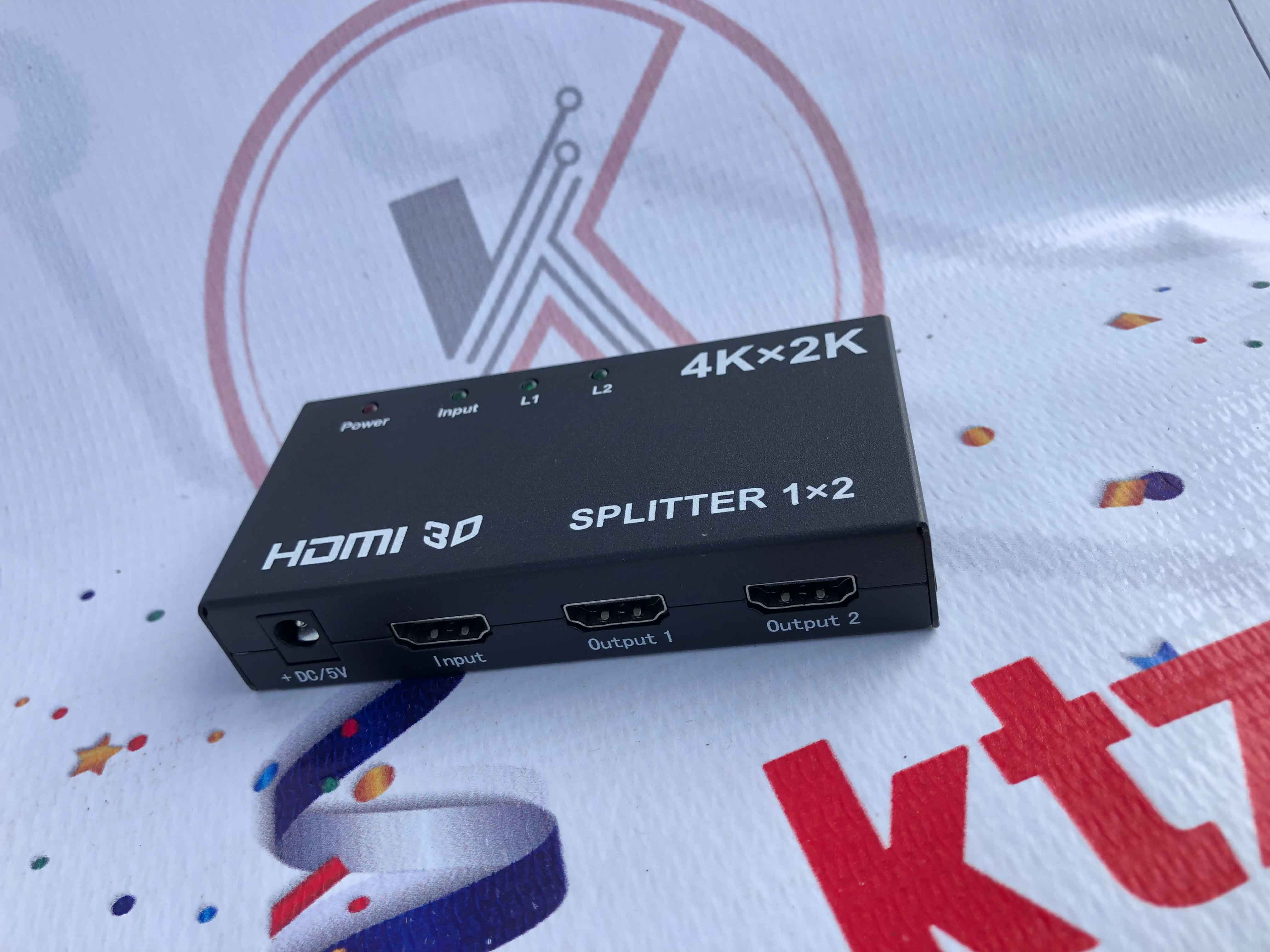 HDMI Splitter 1 In 3 Out, 3-Way HDMI Video Audio Distributor, 4K Support HDMI Splitter for TV, Projector, PS5, Xbox, Blu-ray & Streaming Devices