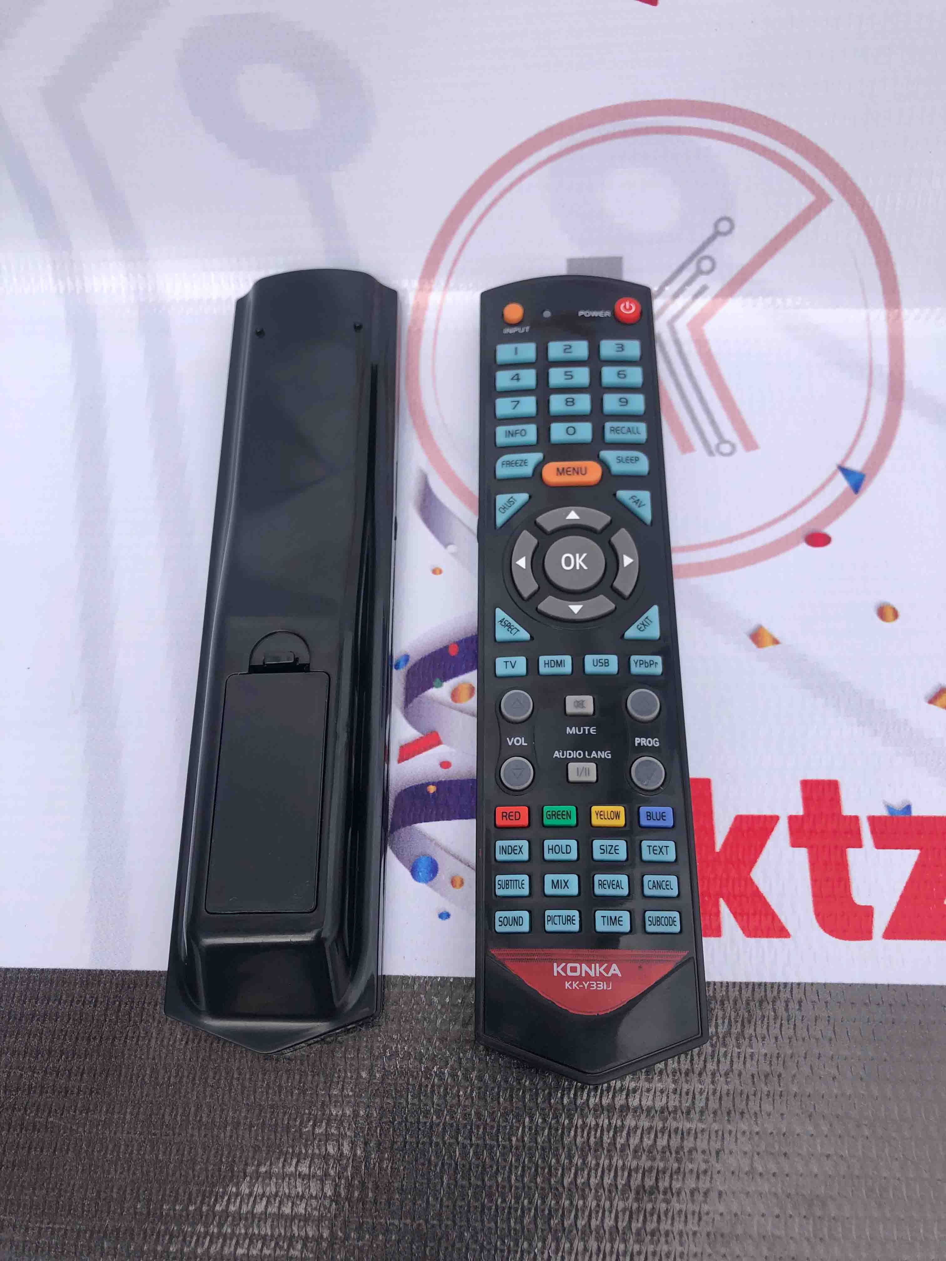 KONKA KK-Y33IJ TV Remote Control Replacement for KONKA LED, LCD & Smart TVs