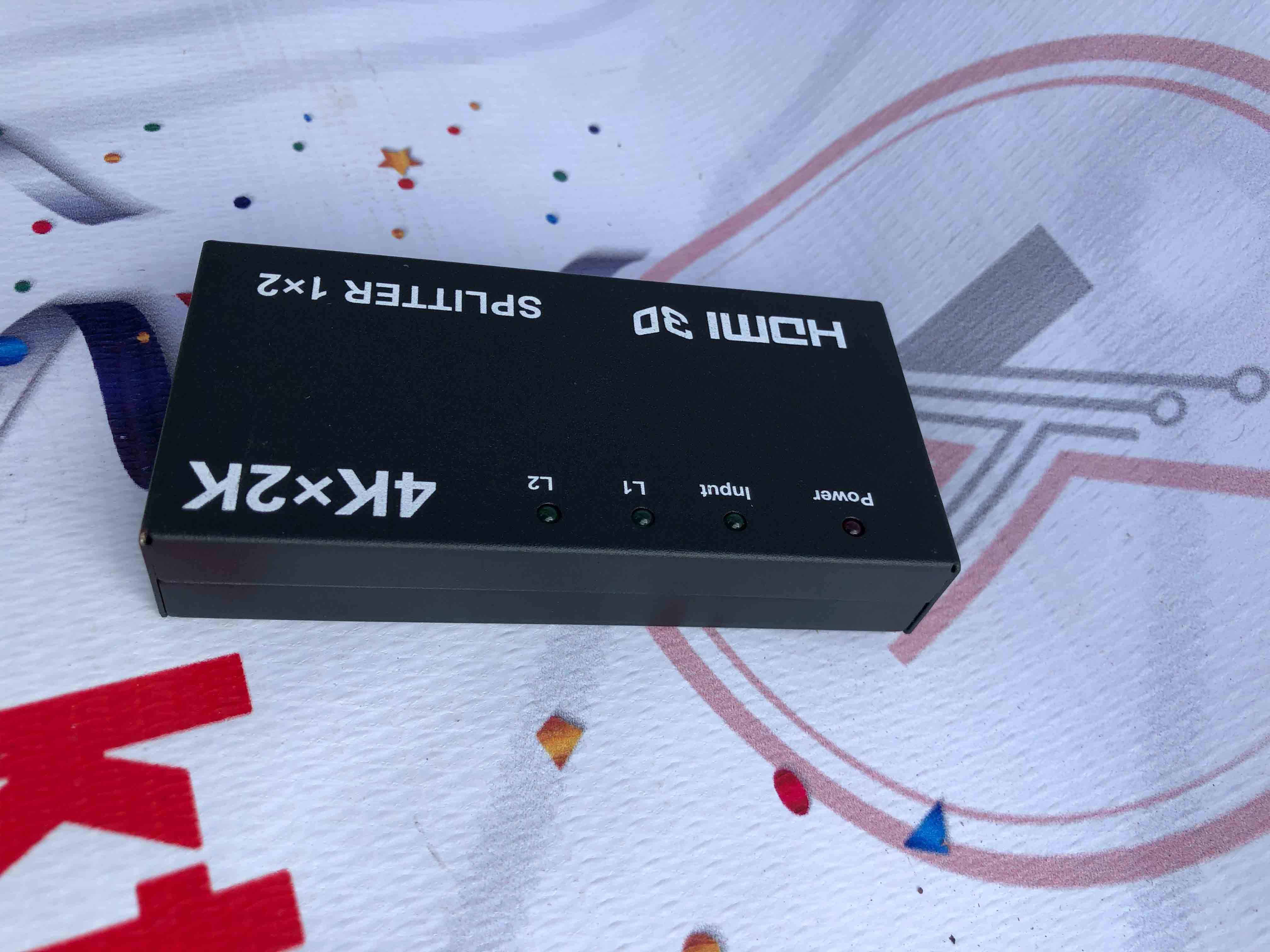 HDMI Splitter 1 In 3 Out, 3-Way HDMI Video Audio Distributor, 4K Support HDMI Splitter for TV, Projector, PS5, Xbox, Blu-ray & Streaming Devices