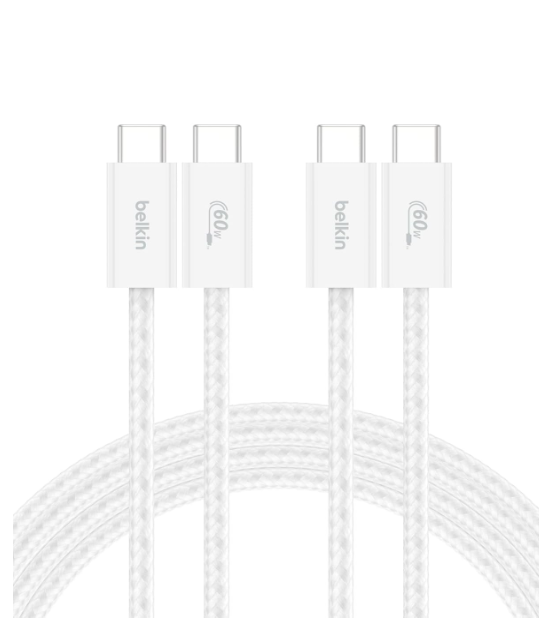 USB-C to USB-C Fast Charging Cable 60W – Soft Braided Type-C Charger Cord for iPhone 17, Samsung Galaxy S25, Pixel 10, iPad Pro & More (Price Depends on Length)