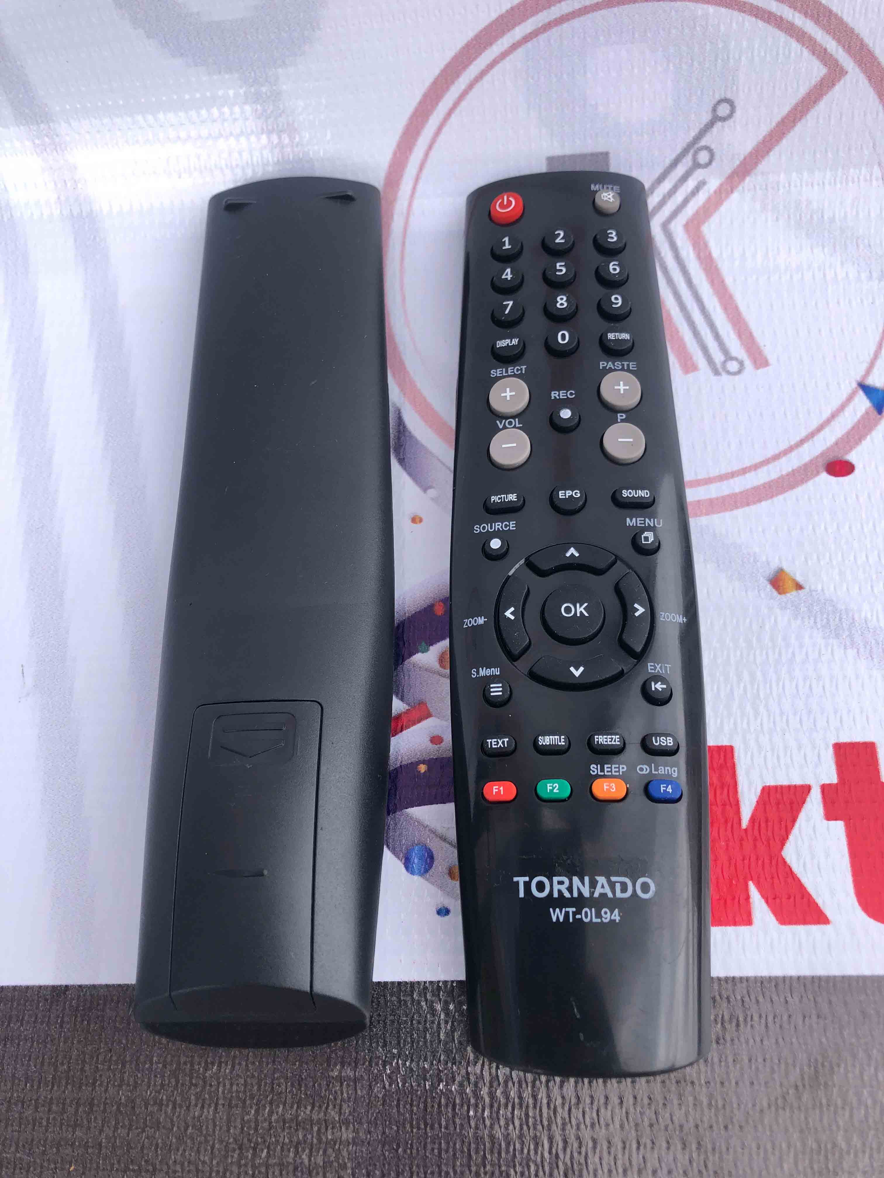 Replacement Remote Control for Tornado Digital TV – Compatible with Tornado Digital LED TVs