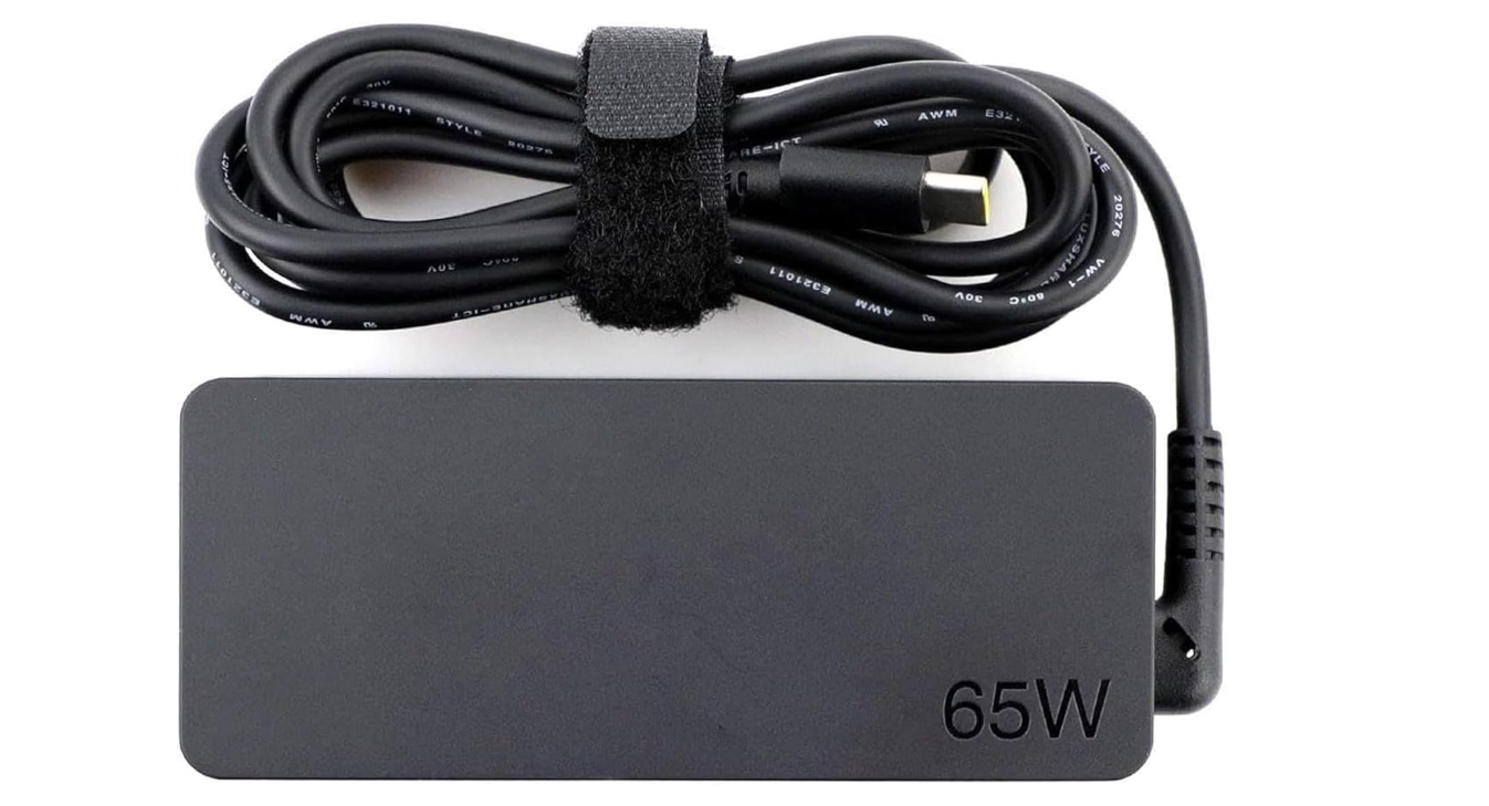 Lenovo Original 65W USB-C AC Power Adapter Charger for ThinkPad, IdeaPad, Yoga & USB-C Laptops