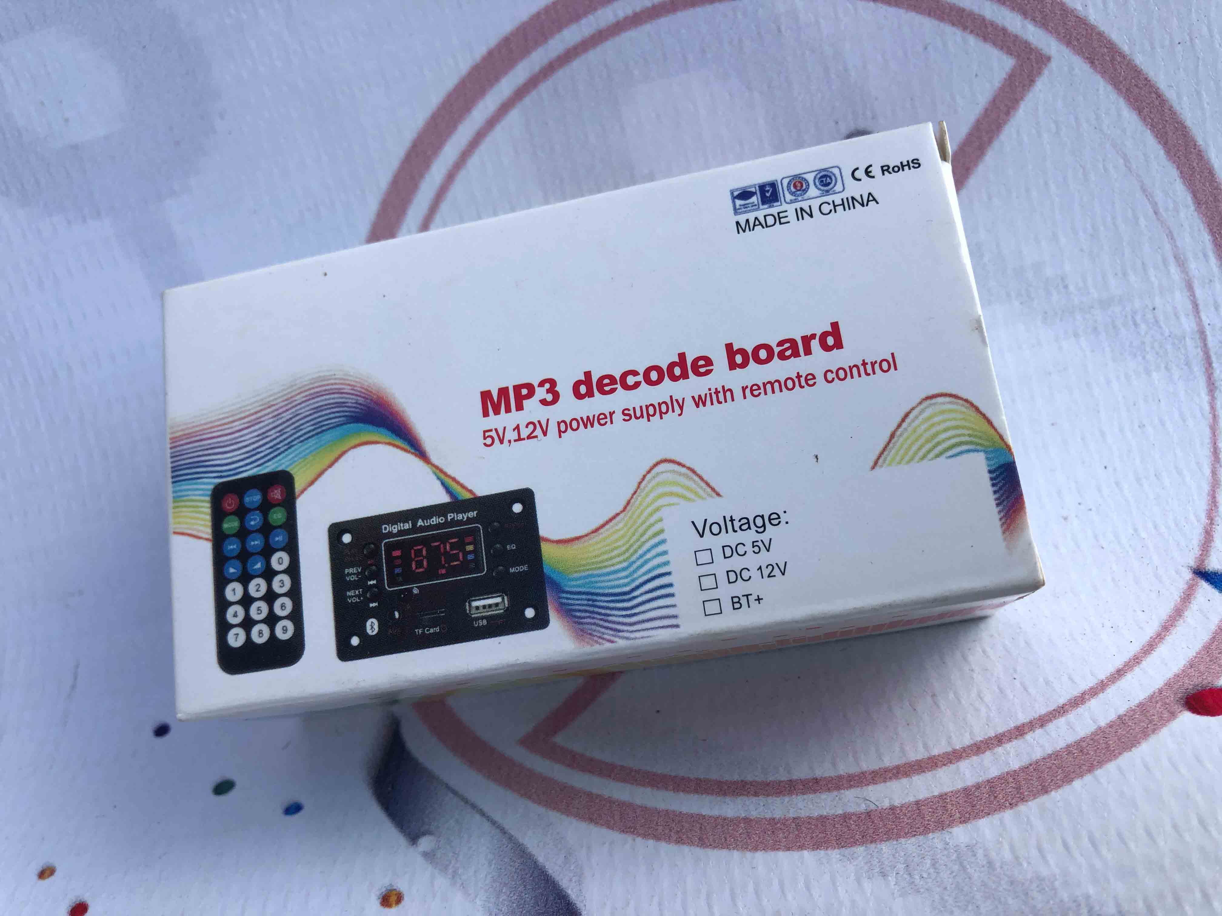 MP3 Decoder Module Replacement for Amplifier, USB TF Card Audio Player Board with AUX Input for DIY Speaker Systems