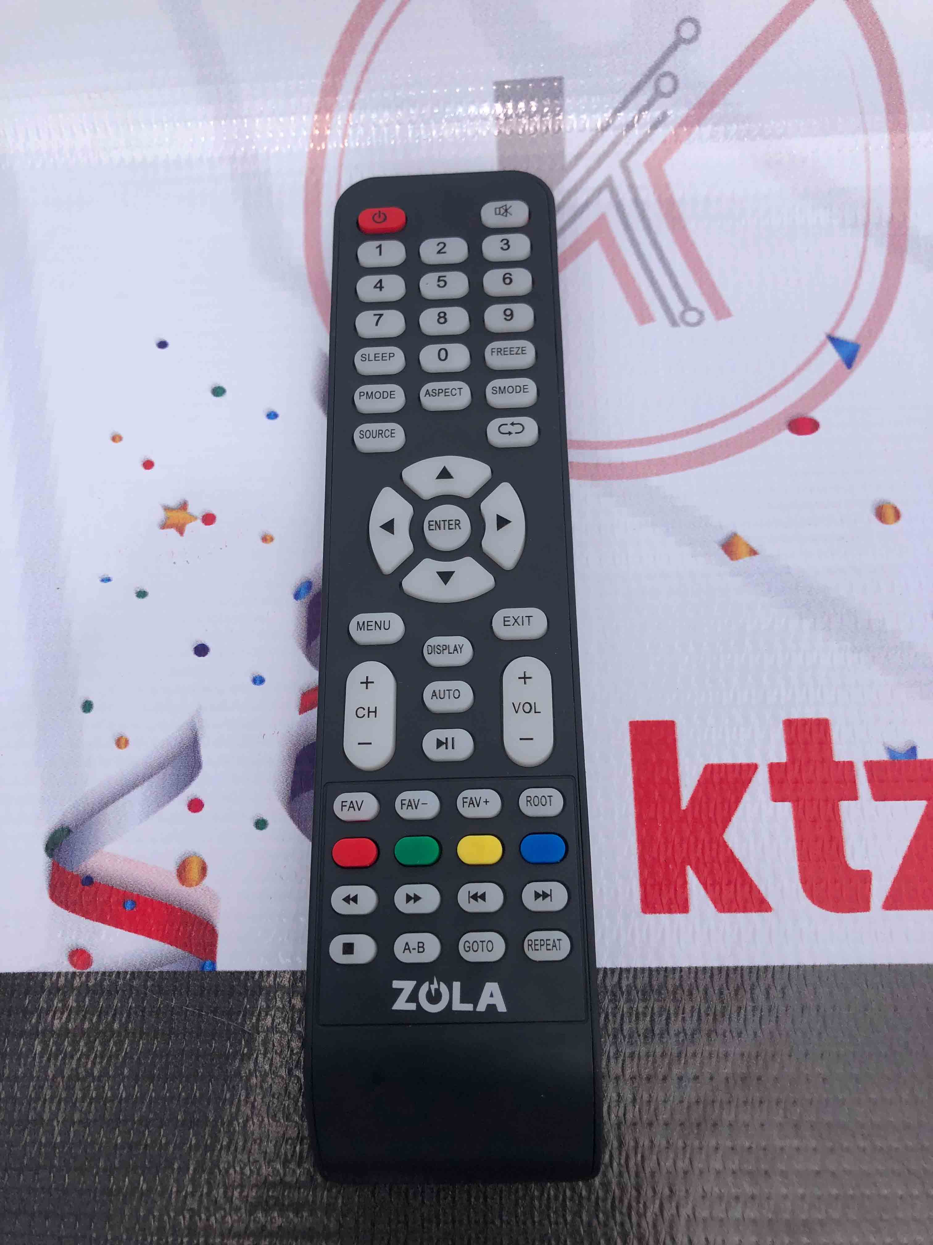 ZOLA Solar TV Remote Control Replacement for ZOLA Solar Digital LED TVs