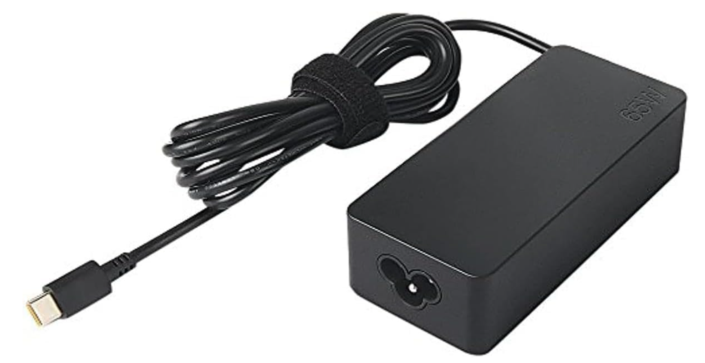 Lenovo Original 65W USB-C AC Power Adapter Charger for ThinkPad, IdeaPad, Yoga & USB-C Laptops