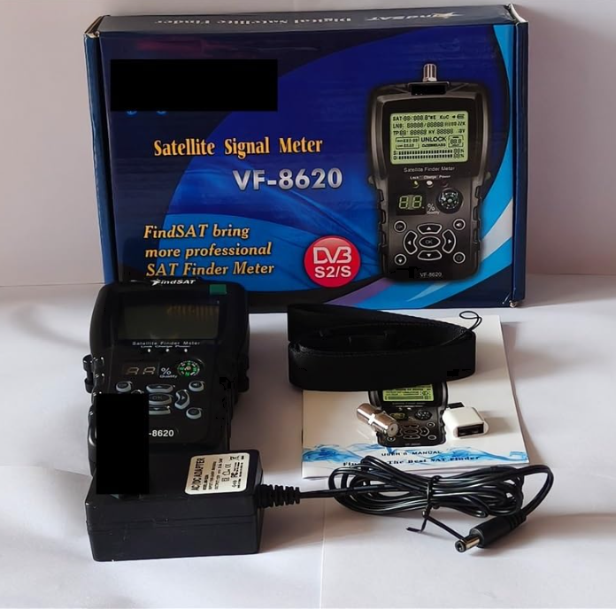 Satellite Finder, VF-8620 HD Digital Satellite TV Finder Meter Support DVB-S/DVB S2/MPEG2 Sat Finder Meter For Satellite TV Receiver Tuner
