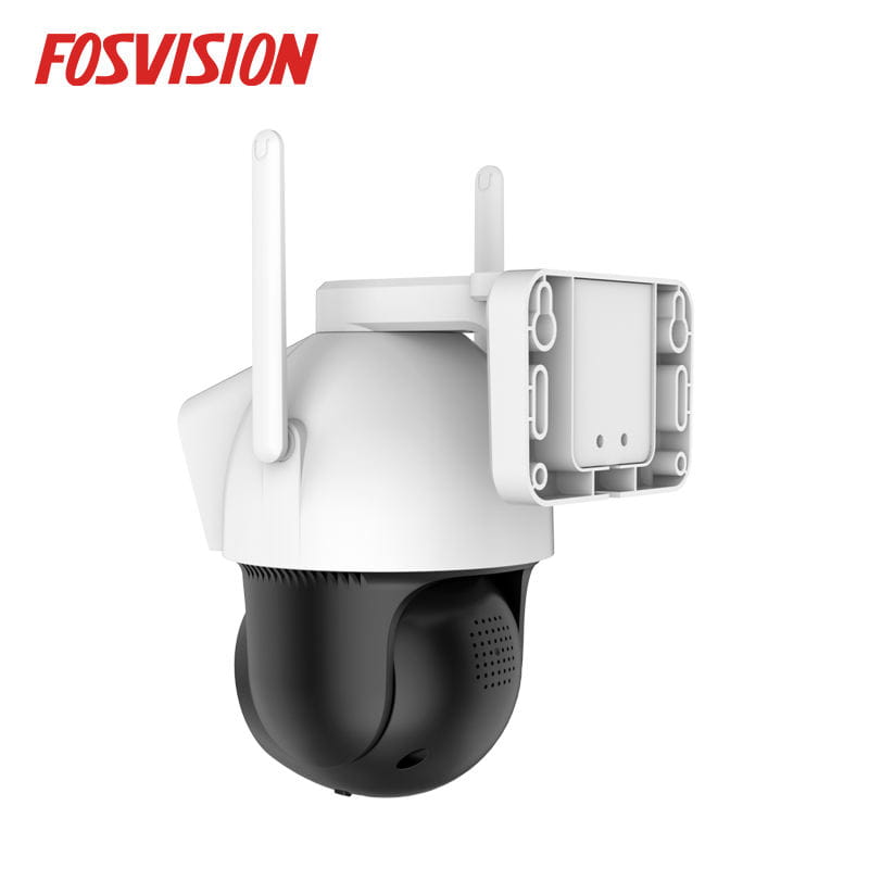 FOSVISION Dual Lens WiFi PT Camera Smart Full Color Night Vision IP66 Waterproof Two-way Audio Human Tracking