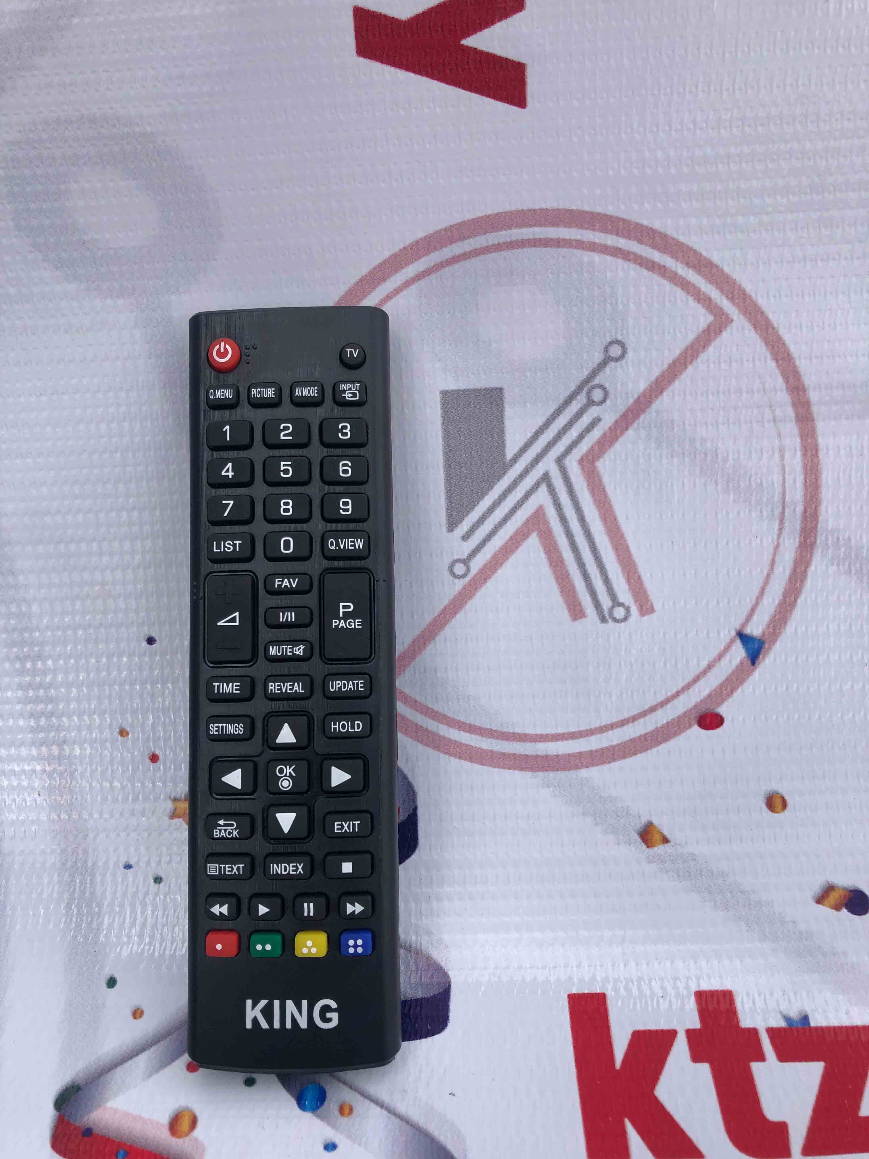 Replacement Remote Control for King LED & Smart TVs