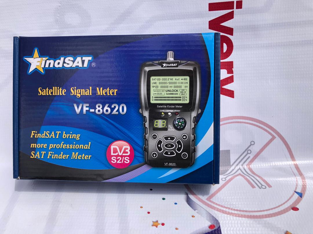 Satellite Finder, VF-8620 HD Digital Satellite TV Finder Meter Support DVB-S/DVB S2/MPEG2 Sat Finder Meter For Satellite TV Receiver Tuner